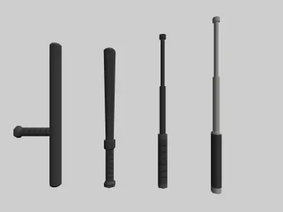 Low poly Melee and Tools Low-poly 3D model