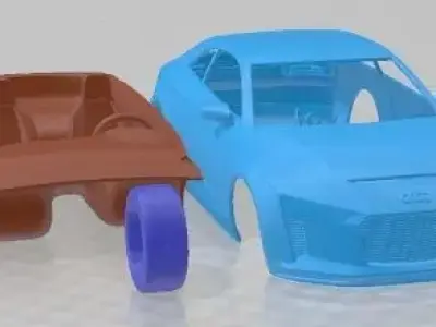 Audi Quattro 2012 Printable Car  3D print model