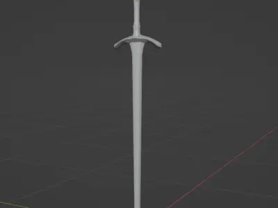 Ludwig Sword Free low-poly 3D model