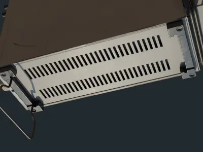 Vintage device Oscilloscope c1 94 Low-poly 3D model