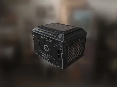 PBR Sci - fi case Low-poly 3D model