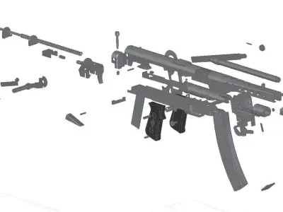 PPS-43 gun 3D model
