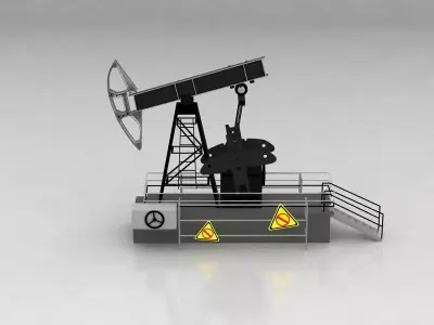Oil Drilling Rig 3D model