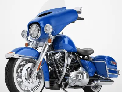 Classic Motorcycle 01 3D model
