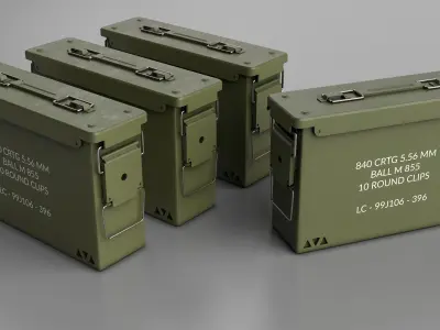 FREE Ammo crate Free 3D model