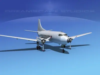 Martin 404 Bare Metal 3D model