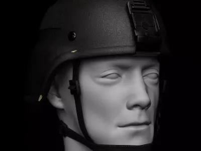 MICH Special Forces Helmet Low-poly 3D model