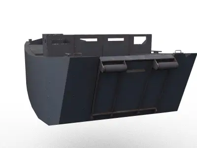 LCA - WW2 Landing Craft Assault Low-poly 3D model