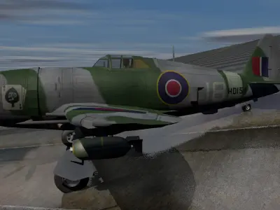 Republic Thunderbolt Mk-1 - RAF 3D model