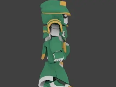 Super Mecha 22 - Buadom of Code Name BU40M Low-poly 3D model