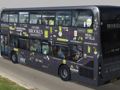 Alexander Dennis Enviro 400 MMC Brookes bus livery Low-poly 3D model