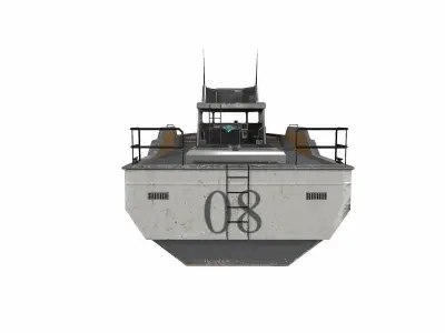 Patrol Boat Low-poly PBR Low-poly 3D model