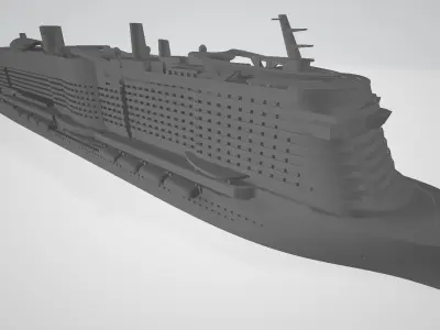 Costa Smeralda cruise ship 3D print model 3D print model