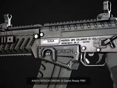 Modern AAA Shotgun Pack Game Ready PBR