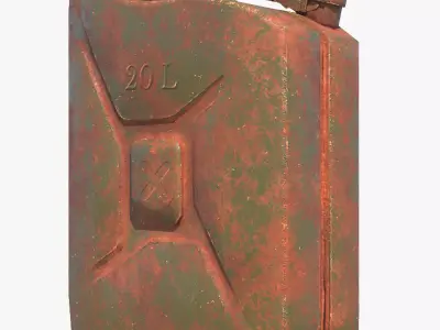Jerrycan Old Low-poly 3D model