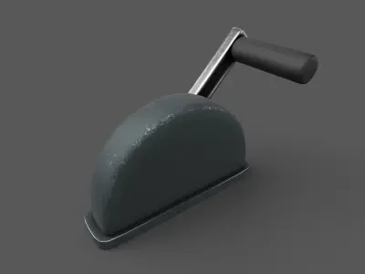 Vintage Lever Low-poly 3D model