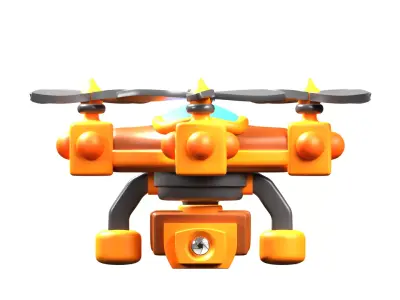 Camera Drone 3D model by slabdsgn