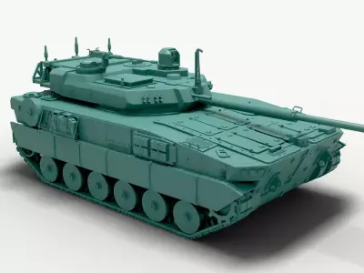 M10 Booker tank 3D model