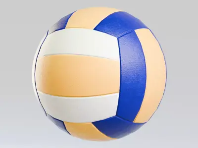 Balls Pack - Volleyball Ball Low-poly 3D model