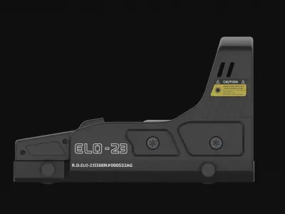 Red Dot Sight Standard Range Optic Type ELO-23 3D model