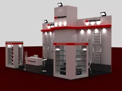 SG Exhibition Stand 3D model