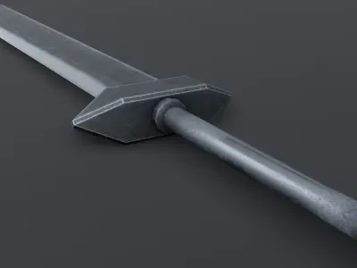 Sword 07 Low-poly 3D model