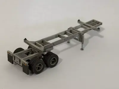 20ft Container Trailer 3D print model