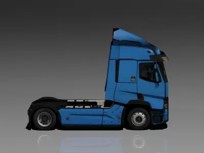 Renault T Range Evolution Low Poly Low-poly 3D model