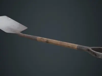 Spade 1B Low-poly 3D model