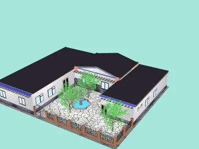 Admin 1 house 3D print model