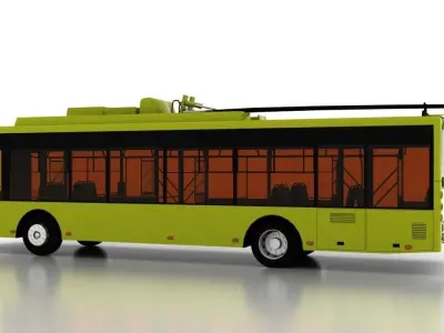 Trolleybus Bogdan T70110 3D model