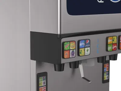 CF Pepsi Beverage Dispenser Machine 3D model