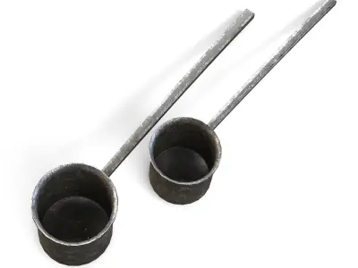 Old Metal Scoops 3D model