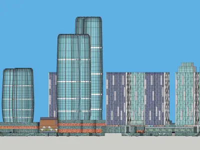 Sketchup Residential Complex 236 3D model