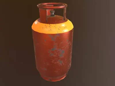 Gas Canister - PBR Game Ready  Low-poly 3D model