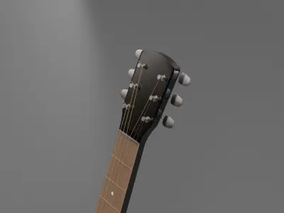 Guitar - Classic Low-poly 3D model