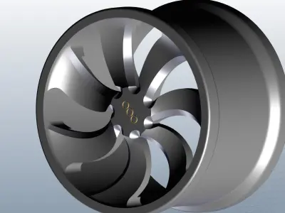 Solid Car rim 3D model