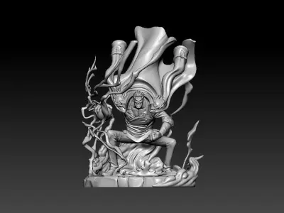 Garp fanart- One piece - 3d Print - Split part 3D print model
