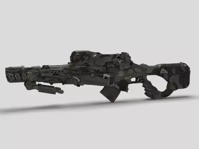 Sci-Fi Gun 03 3D model