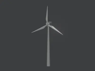 Wind Turbine 3D model 6