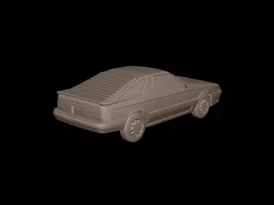crysler daytona shelby z 1987 3d print model 3D print model