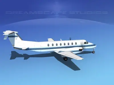 Beechcraft B1900C V03 3D model