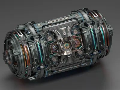 Sci-Fi Element Kitbash 2 of 6 3D model