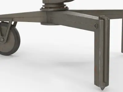  M40 Weapon Recoilless Rifle Deployed Green 