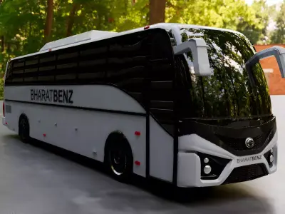 LUXURY BUS FULL TEXTURE AND GAME READY MODEL Free low-poly 3D model