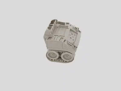 Tracked Armored Bridge Layer Vehicle for 3D print 3D model