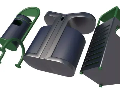 Trash can 3D model order