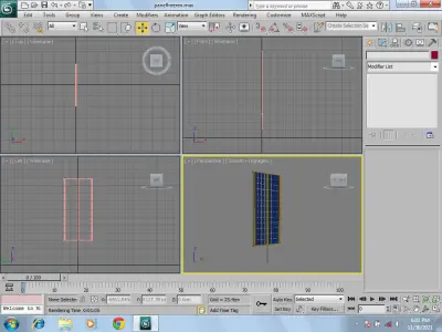Solar panel for space stations  Free 3D model