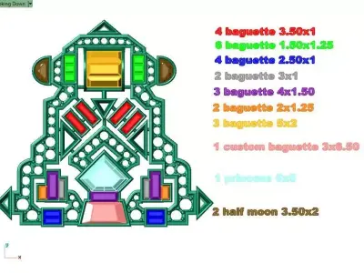  Diamond Brooch 3D print model