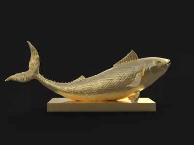 Fish 3d printable model 3D print model